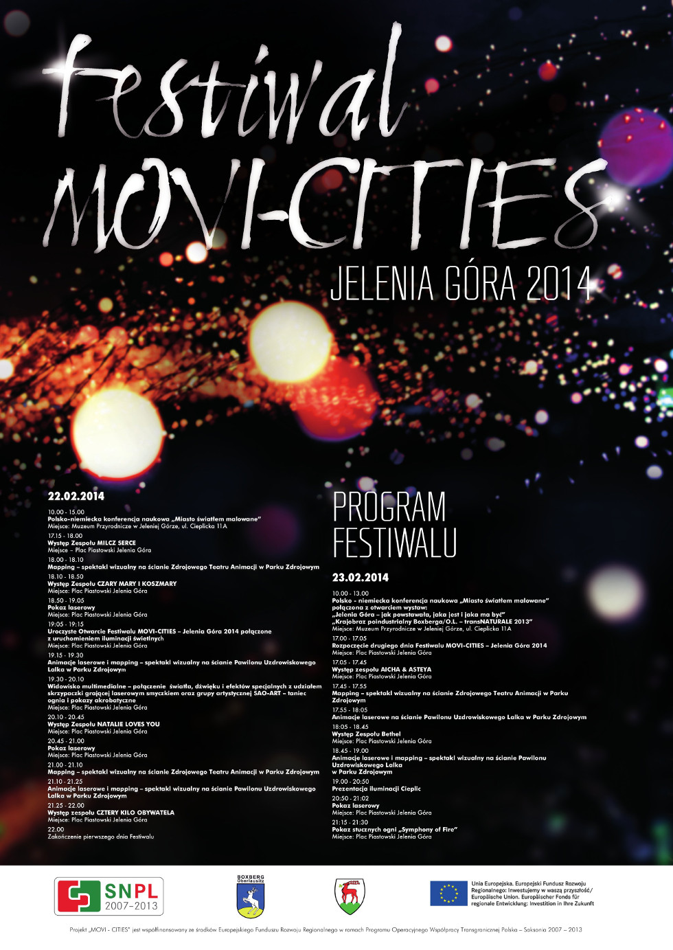 Plakat festiwalu Movi-Cities Jelenia Góra 2014